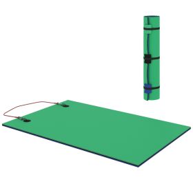 9 x 6 Lily Pad Water Mat for 2 Adults, Floating Water Pad for Lake, Pool, Ocean, Beach, and Boating, Green (Option: Green-1820x360x365 mm)
